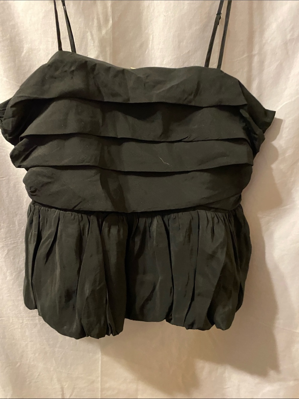 a new day Black Layered Ruffle Camisole